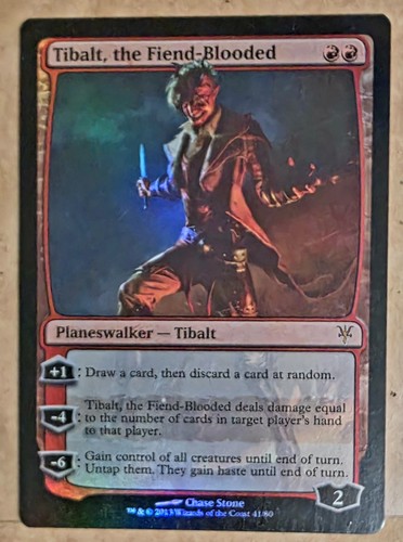 Mtg tibalt the - tibalt,, fiend-blooded