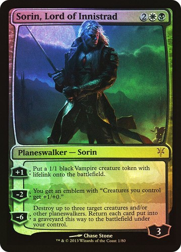 Mtg foil sorin lord of - mtg,